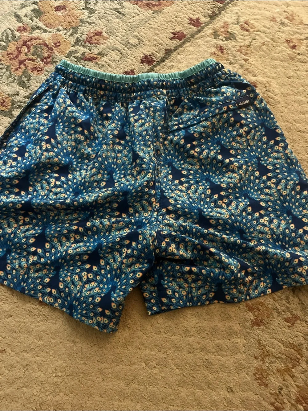 Chubbies Blue Floral-Print Men’s Drawstring (Swim)Shorts